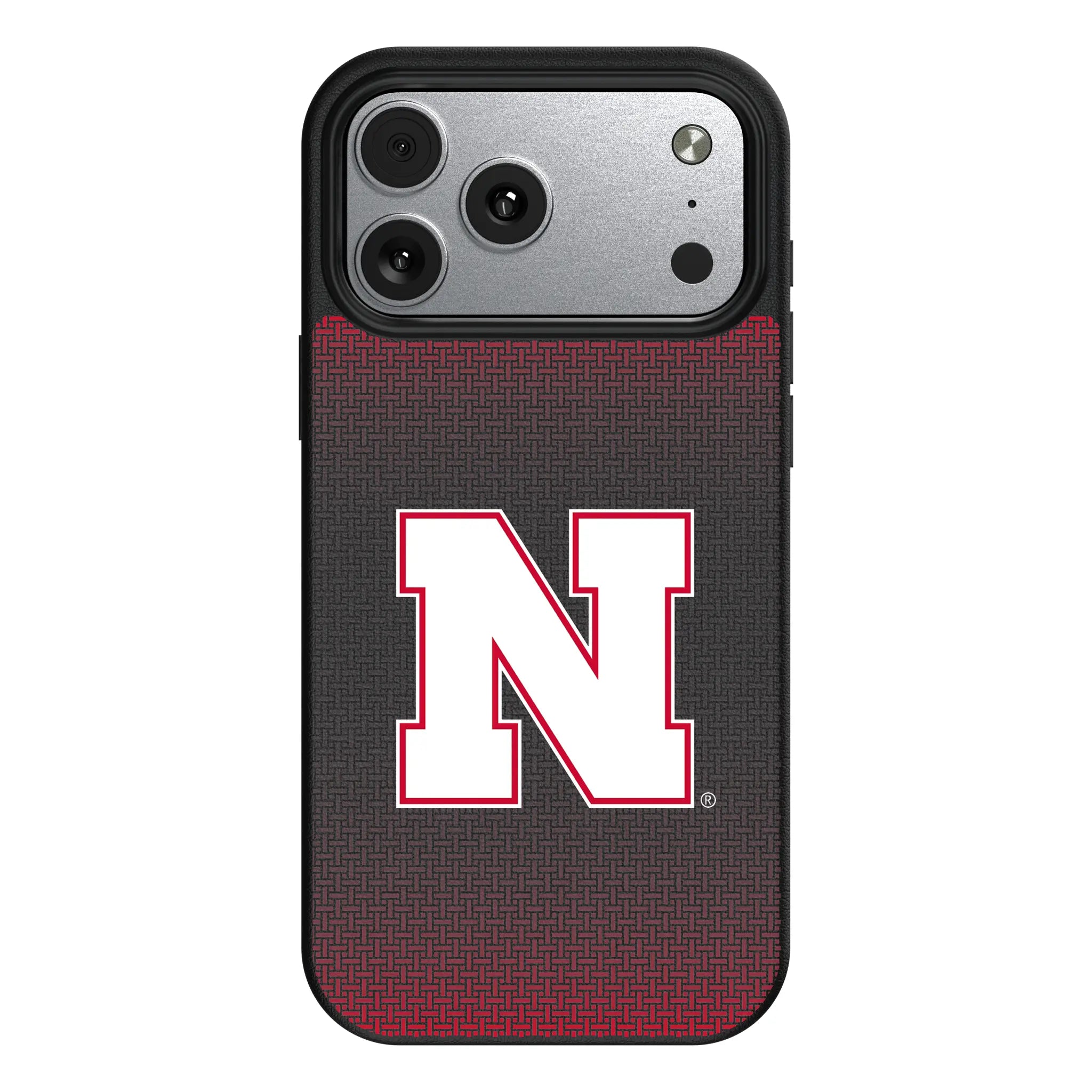 University of Nebraska Huskers Block N Linen MagSafe Compatible Phone Case for Apple iPhone