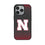 University of Nebraska Huskers Block N Linen MagSafe Compatible Phone Case for Apple iPhone