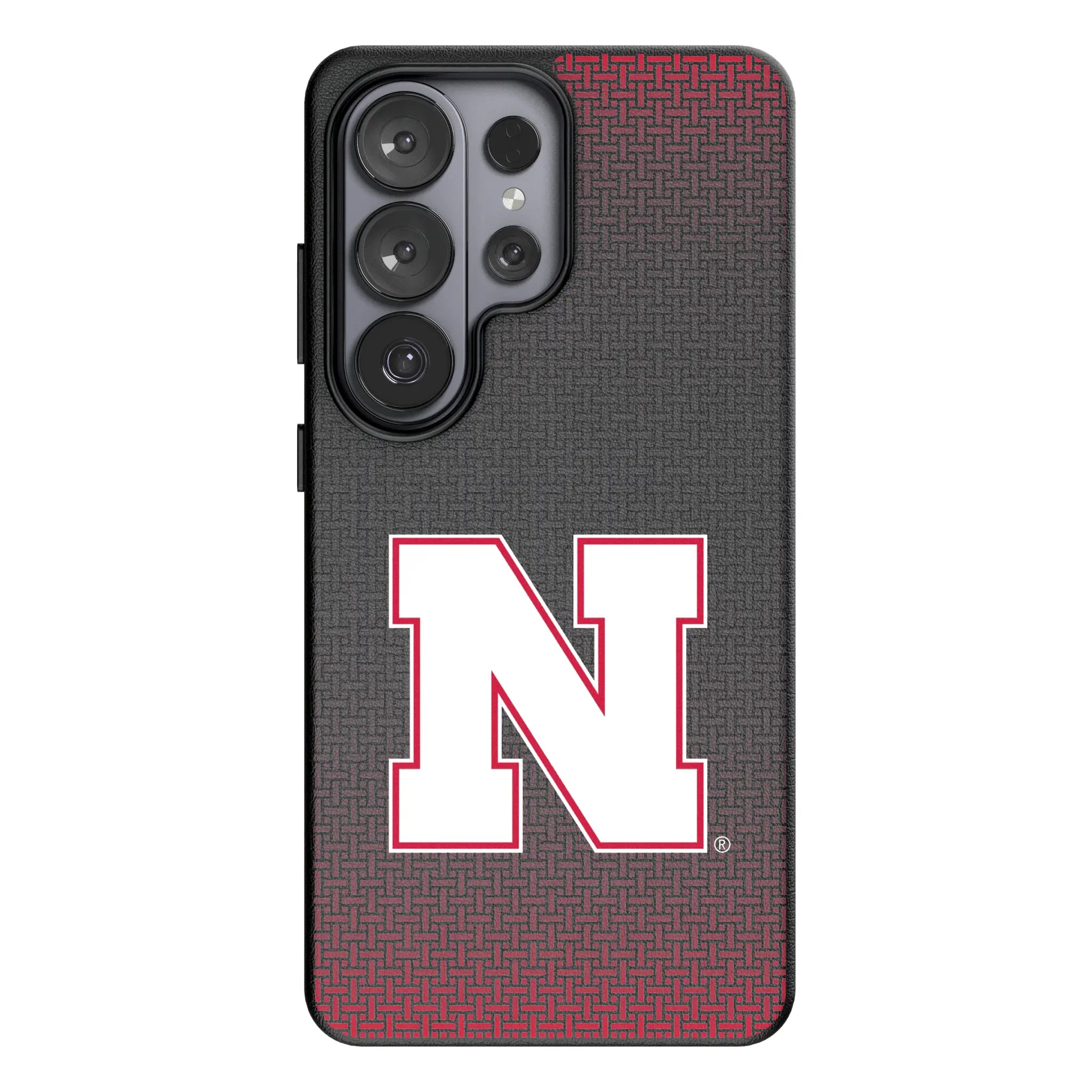 University of Nebraska Huskers Block N Linen MagSafe Compatible Phone Case for Samsung Galaxy