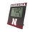 University of Nebraska Huskers Block N Linen Wall Clock