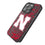 University of Nebraska Huskers Block N Paisley Bling Phone Case
