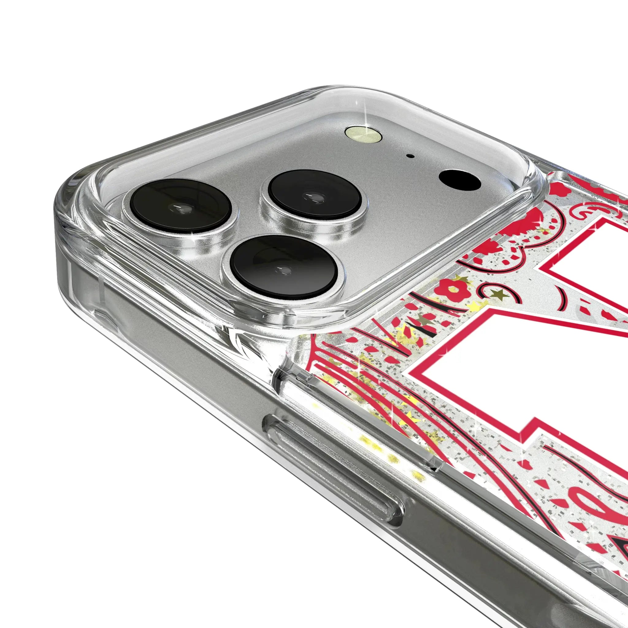 University of Nebraska Huskers Block N Paisley Glitter Phone Case