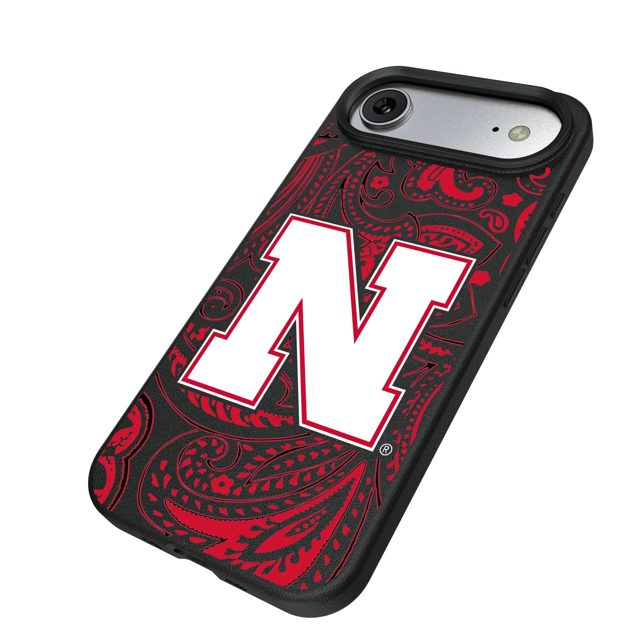 University of Nebraska Huskers Block N Paisley MagSafe Compatible Phone Case for Apple iPhone