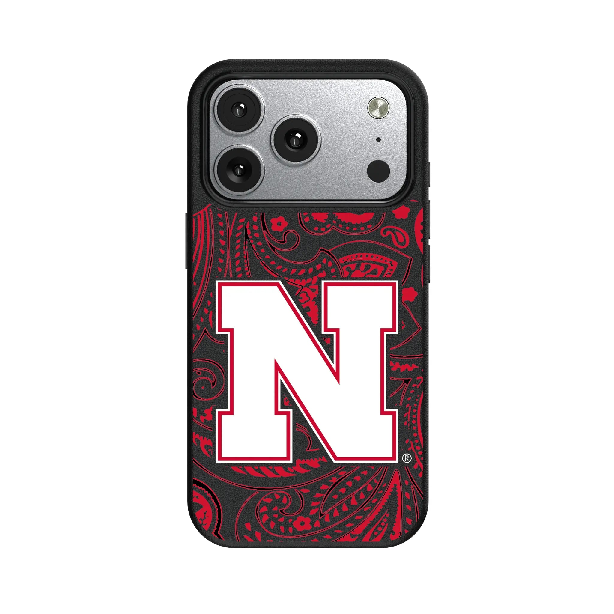 University of Nebraska Huskers Block N Paisley MagSafe Compatible Phone Case for Apple iPhone