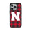 University of Nebraska Huskers Block N Plaid MagSafe Compatible Phone Case for Apple iPhone