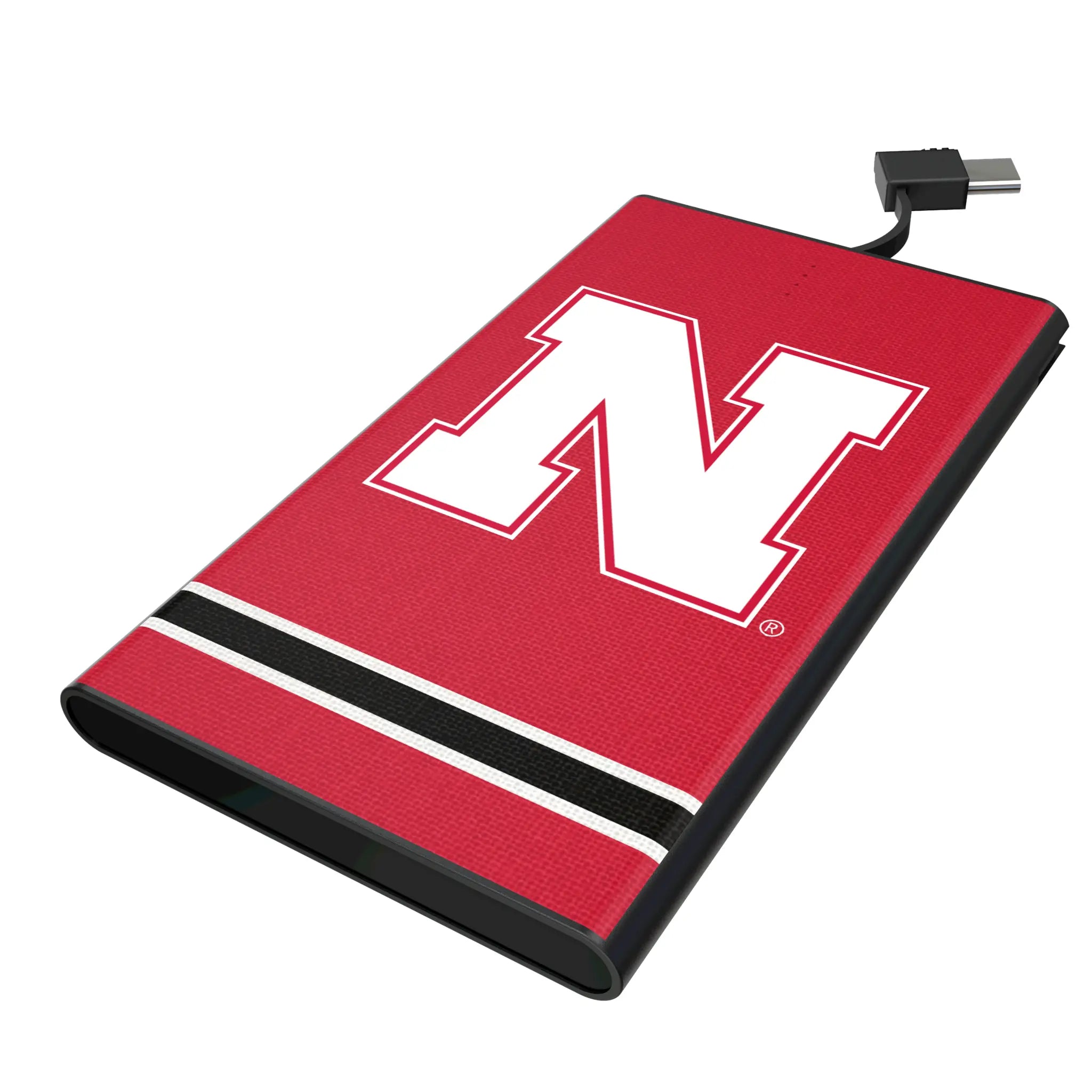 University of Nebraska Huskers Block N Stripe 5000mAh Flat Powerbank
