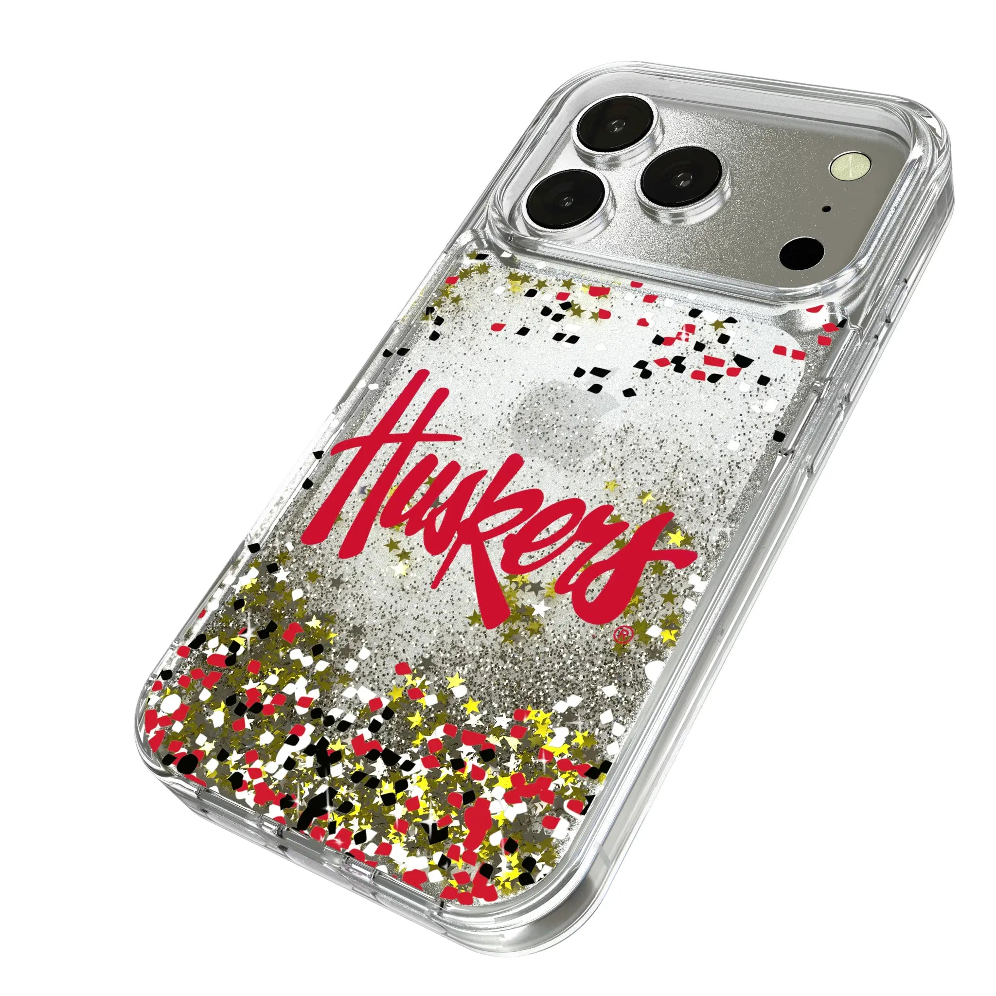 University of Nebraska Huskers Confetti Glitter Phone Case