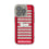 University of Nebraska Huskers Field Clear Phone Case for Apple iPhone