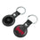 University of Nebraska Huskers Insignia Black Airtag Holder 2-Pack