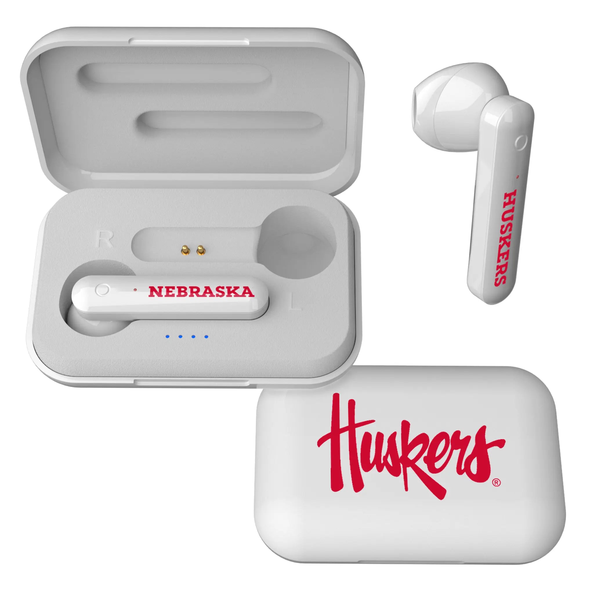 University of Nebraska Huskers Insignia Wireless TWS Earbuds