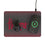 University of Nebraska Huskers Linen 15-Watt Wireless Charger and Mouse Pad