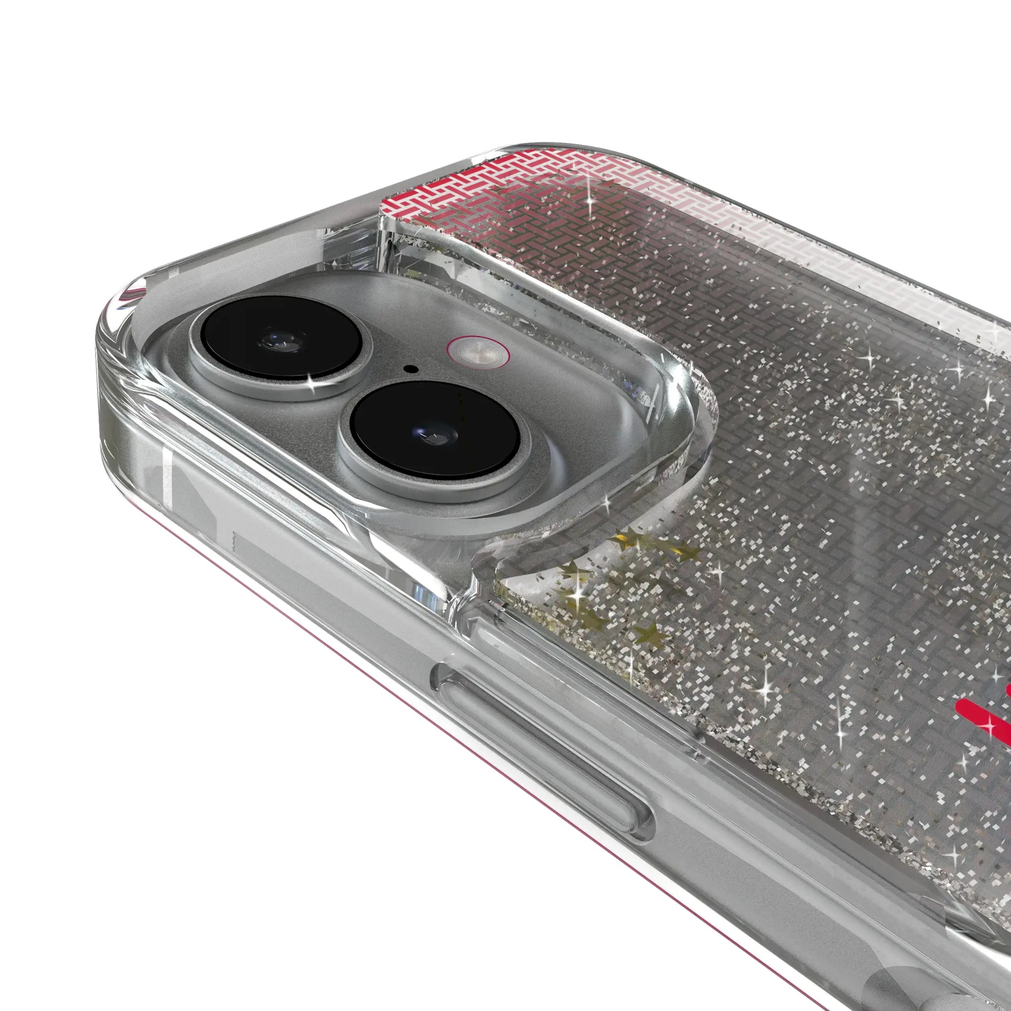 University of Nebraska Huskers Linen Glitter Phone Case