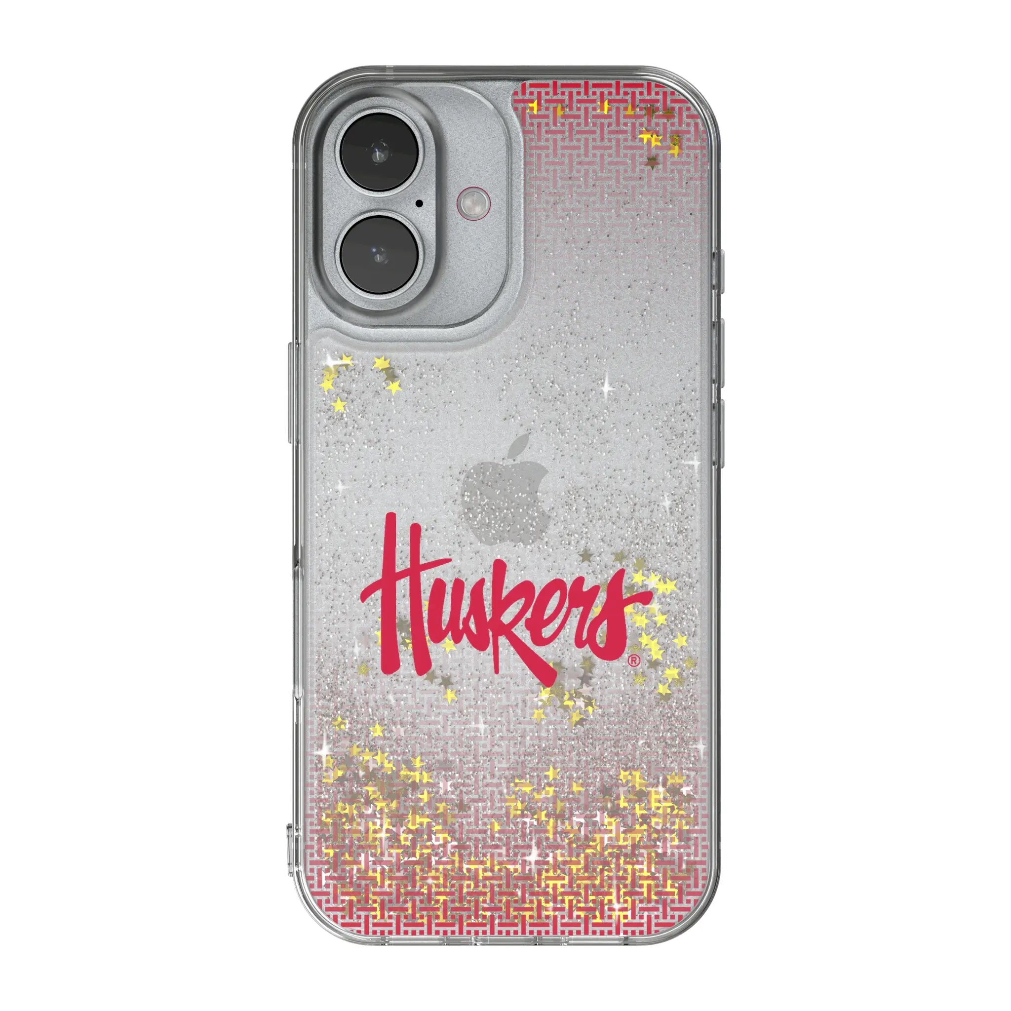 University of Nebraska Huskers Linen Glitter Phone Case