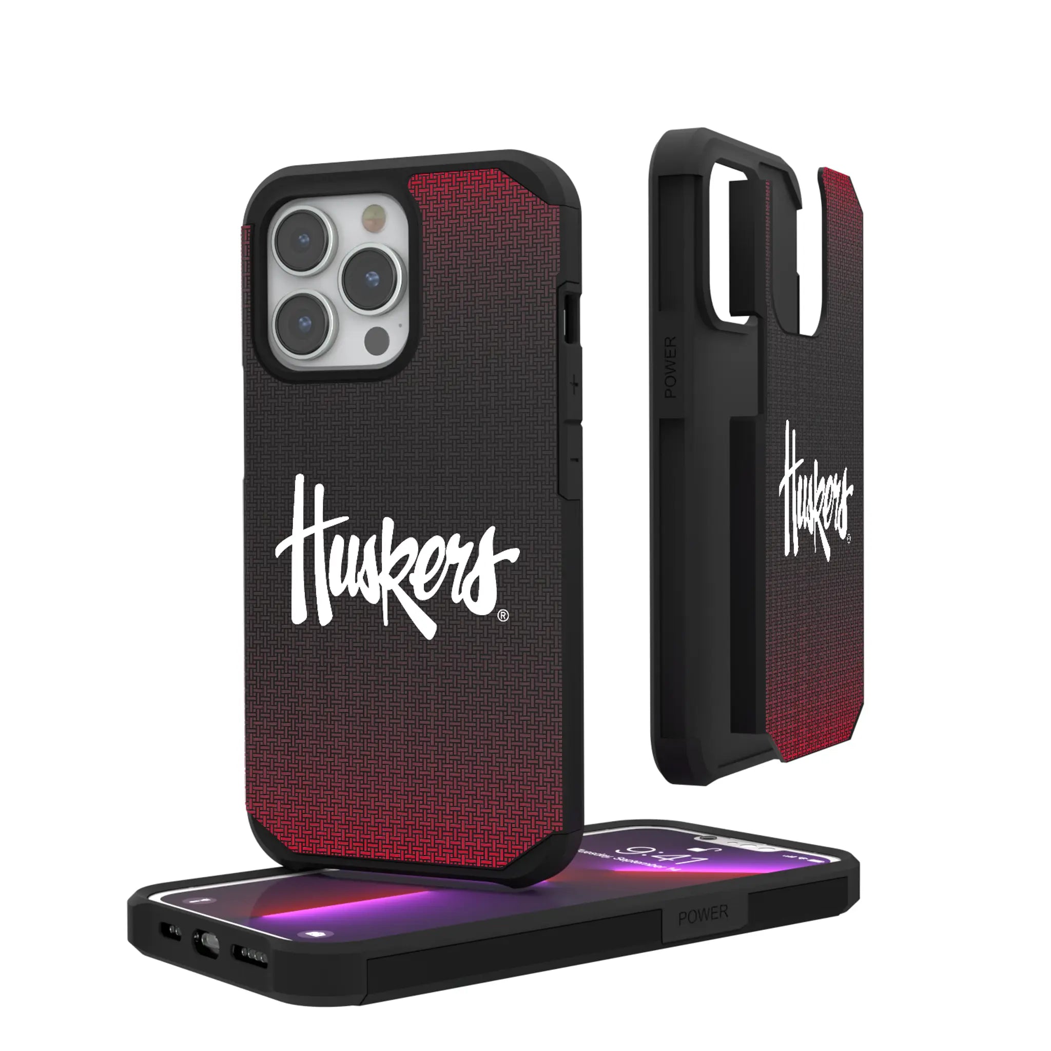 University of Nebraska Huskers Linen Rugged Phone Case