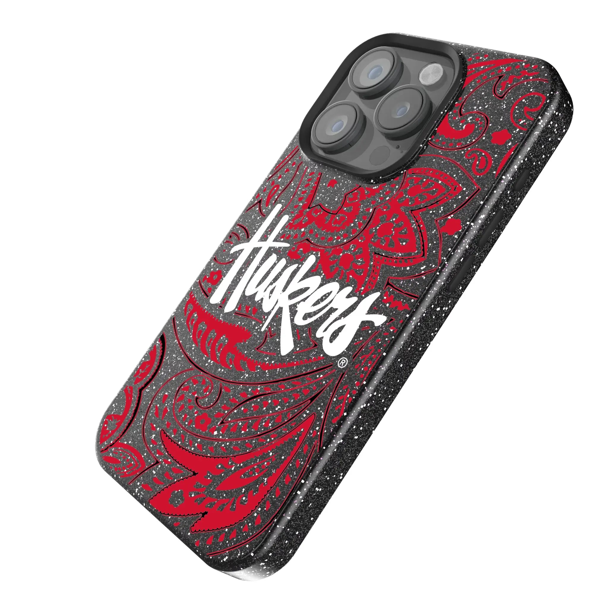 University of Nebraska Huskers Paisley Bling Phone Case