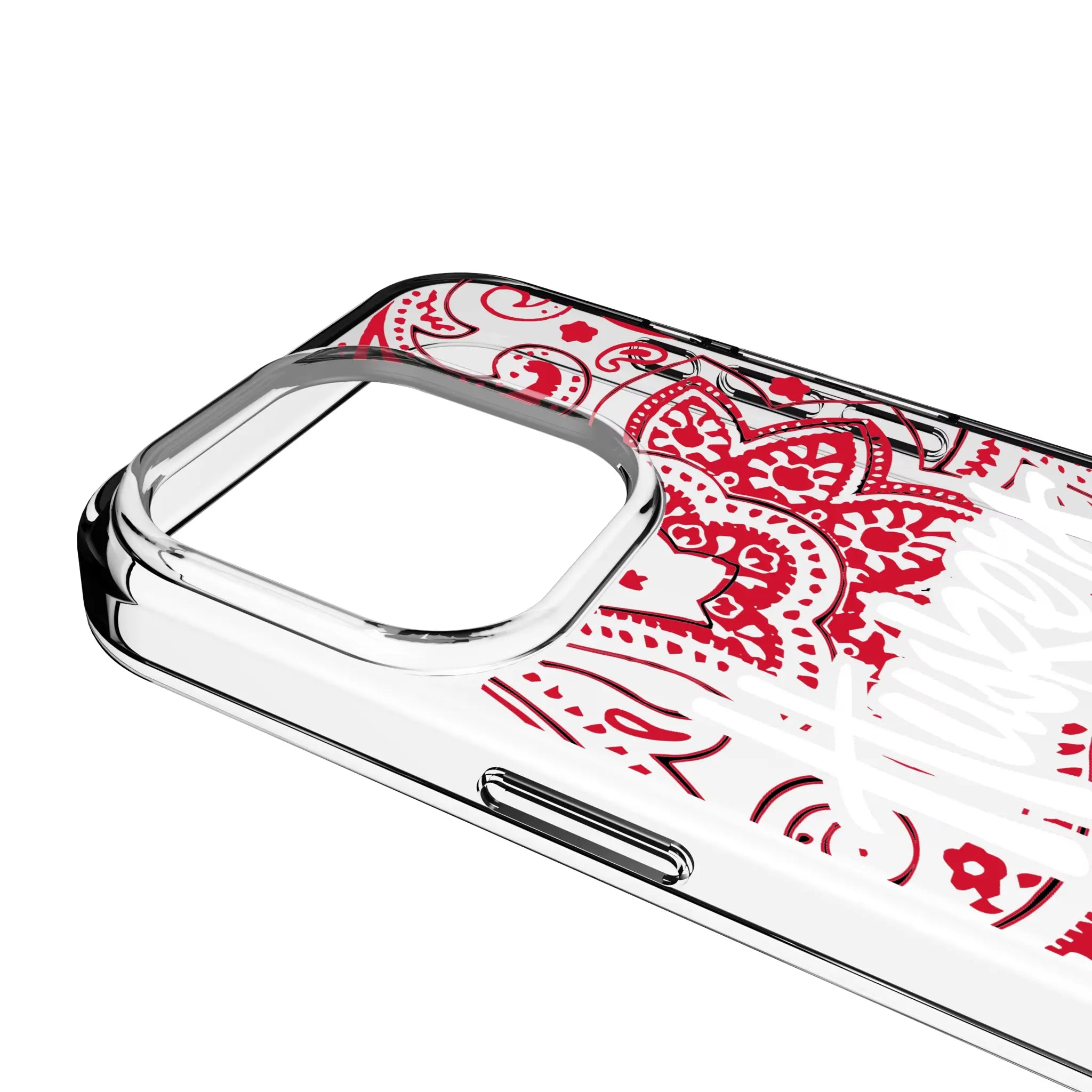 University of Nebraska Huskers Paisley Clear Phone Case for Apple iPhone
