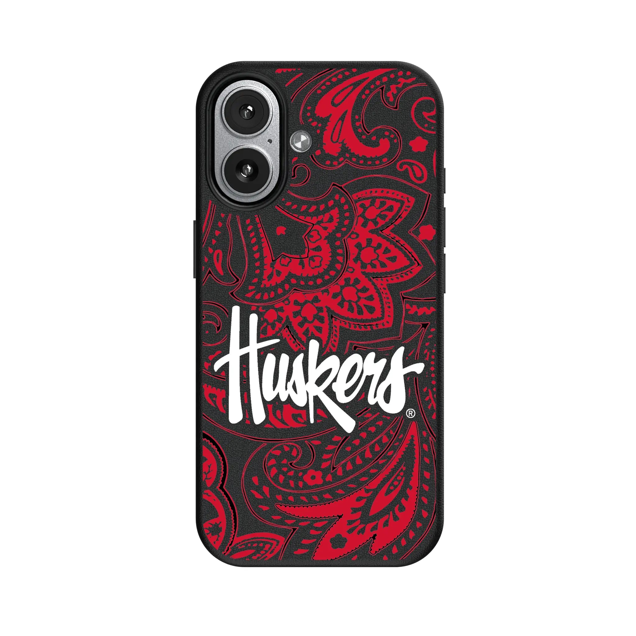 University of Nebraska Huskers Paisley MagSafe Compatible Phone Case for Apple iPhone