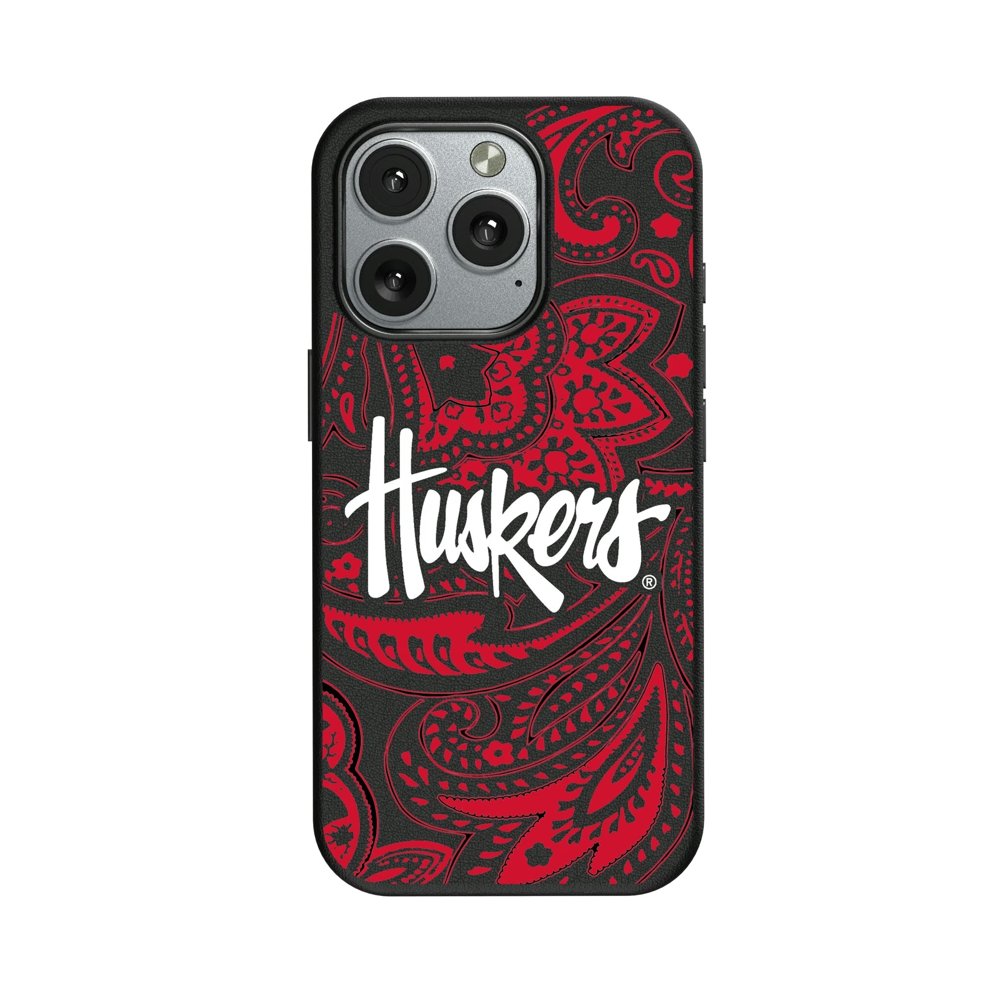 University of Nebraska Huskers Paisley MagSafe Compatible Phone Case for Apple iPhone - Sports Gifts, Sports Memorabilia, Sports Collectibles, Fan Shop