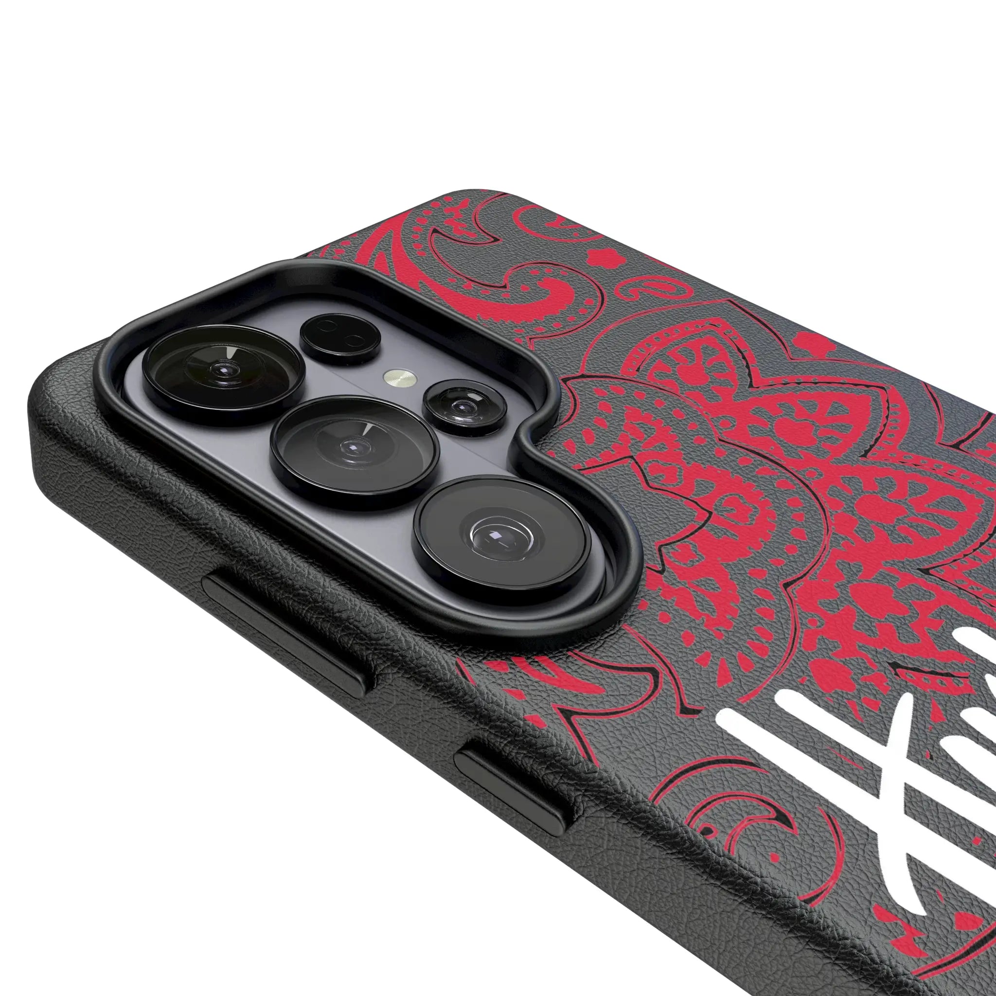 University of Nebraska Huskers Paisley MagSafe Compatible Phone Case for Samsung Galaxy