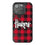 University of Nebraska Huskers Plaid Bling Phone Case