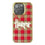University of Nebraska Huskers Plaid Bling Phone Case