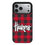 University of Nebraska Huskers Plaid MagSafe Compatible Phone Case for Apple iPhone