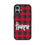 University of Nebraska Huskers Plaid MagSafe Compatible Phone Case for Apple iPhone