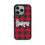 University of Nebraska Huskers Plaid MagSafe Compatible Phone Case for Apple iPhone