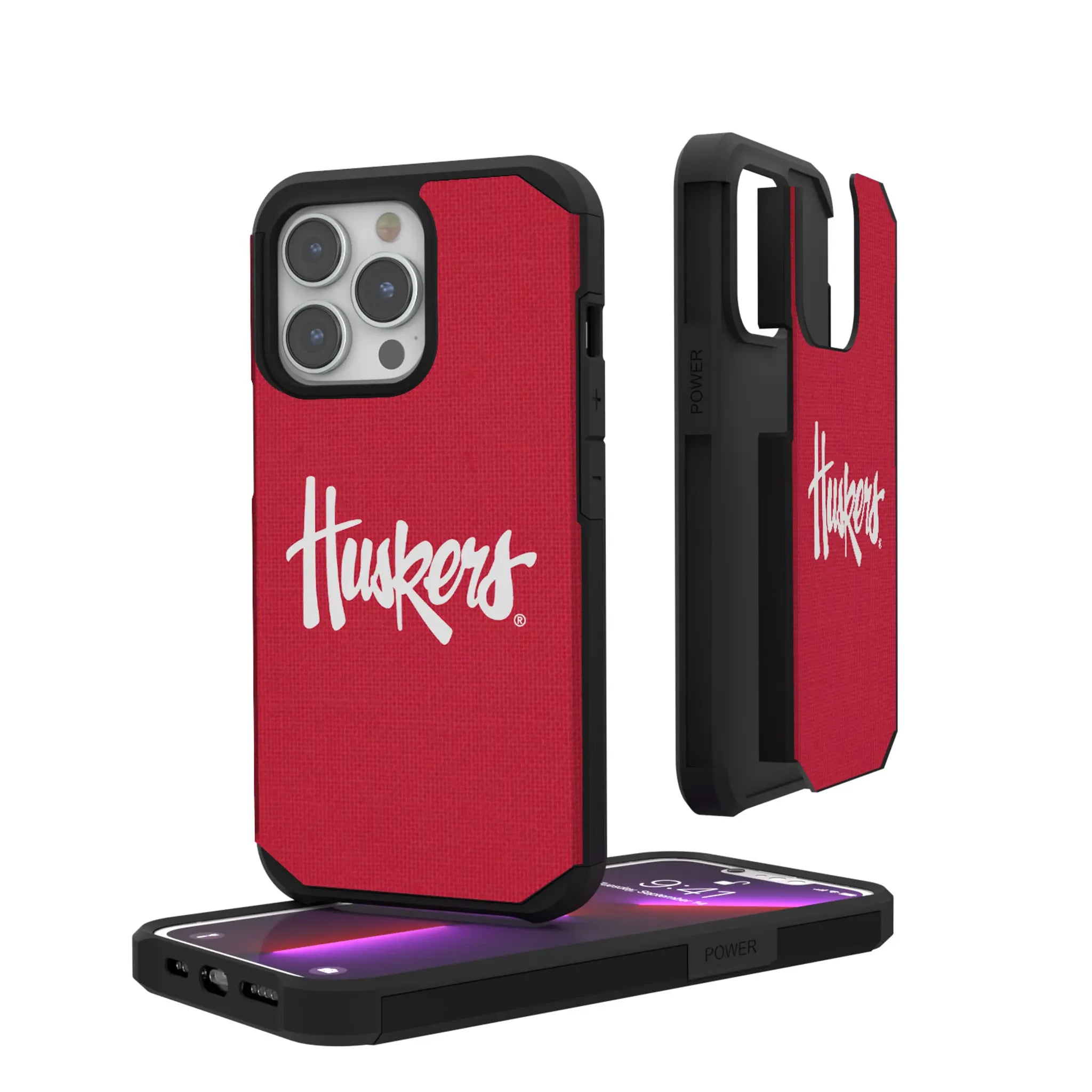 University of Nebraska Huskers Solid Rugged Phone Case