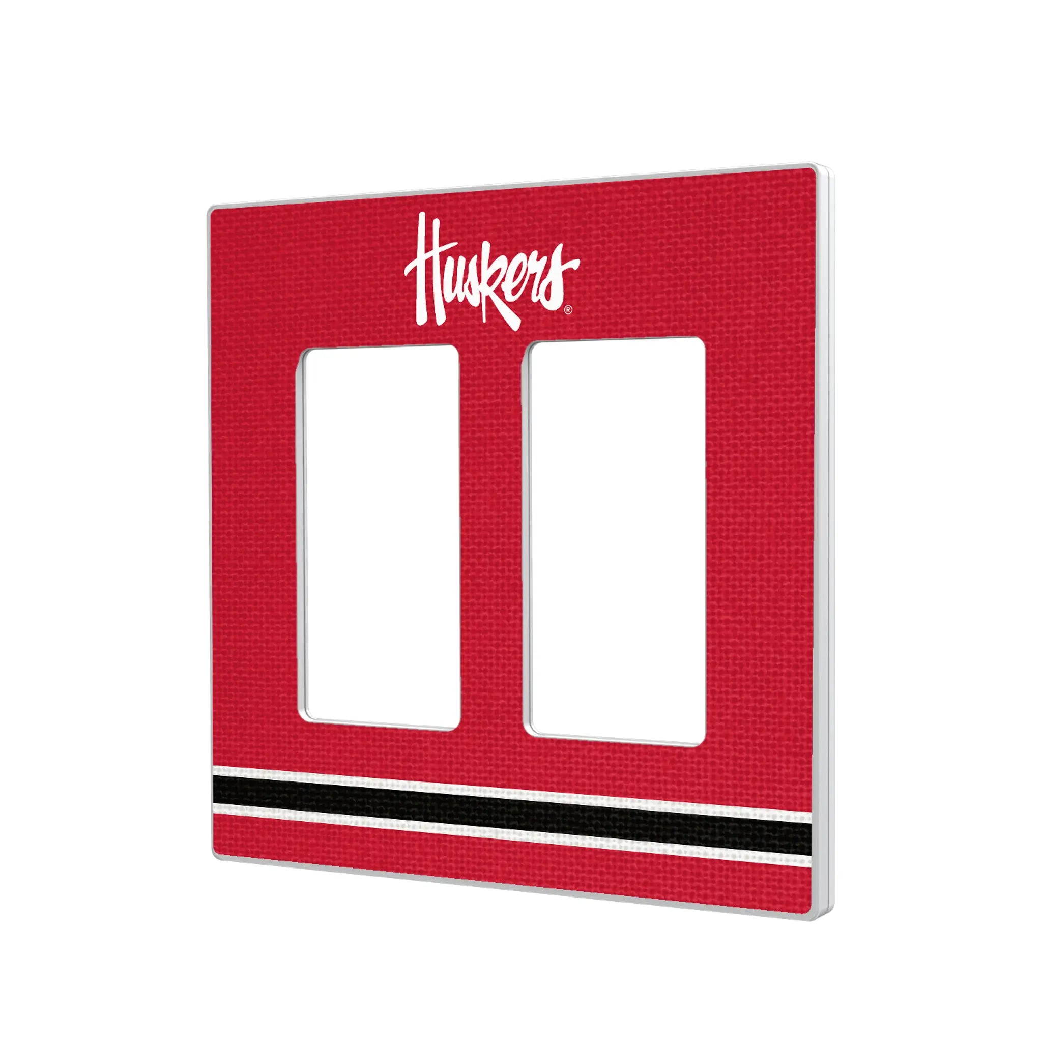 University of Nebraska Huskers Stripe Hidden-Screw Light Switch Plate