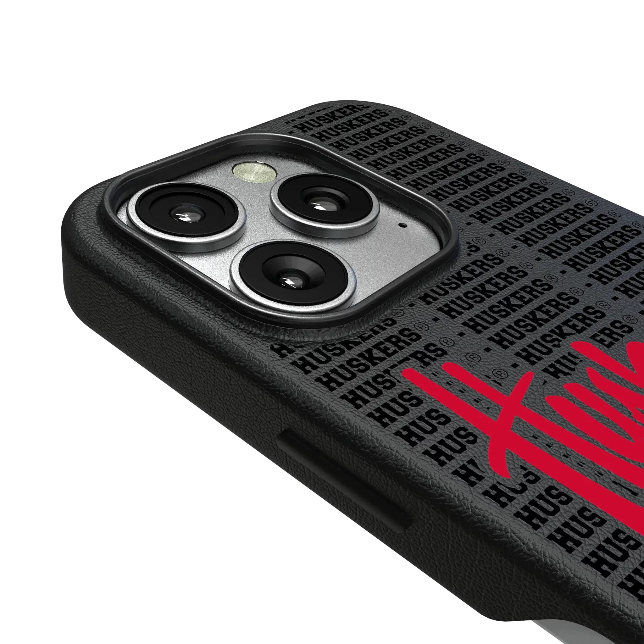 University of Nebraska Huskers Text Backdrop MagSafe Compatible Phone Case for Apple iPhone