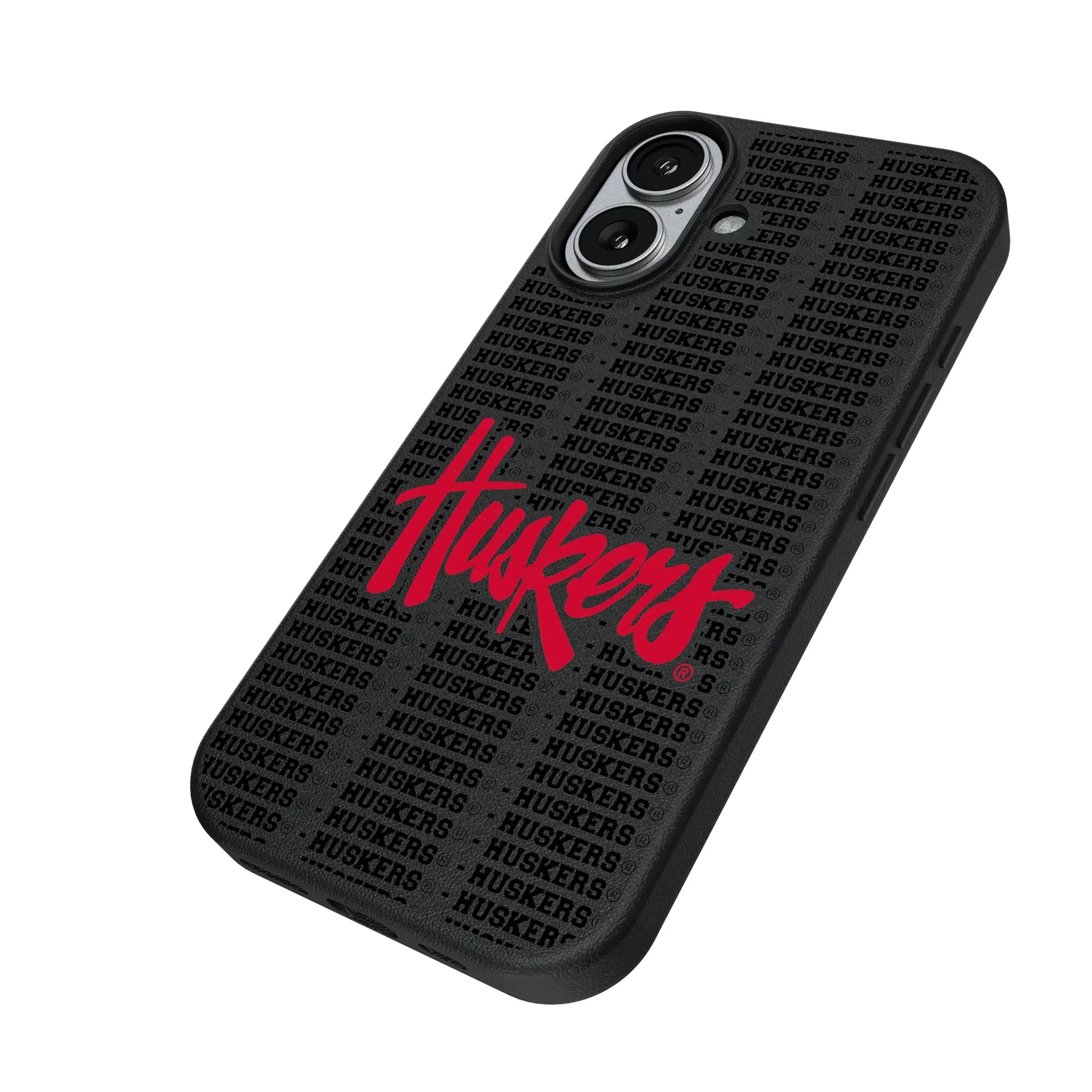 University of Nebraska Huskers Text Backdrop MagSafe Compatible Phone Case for Apple iPhone