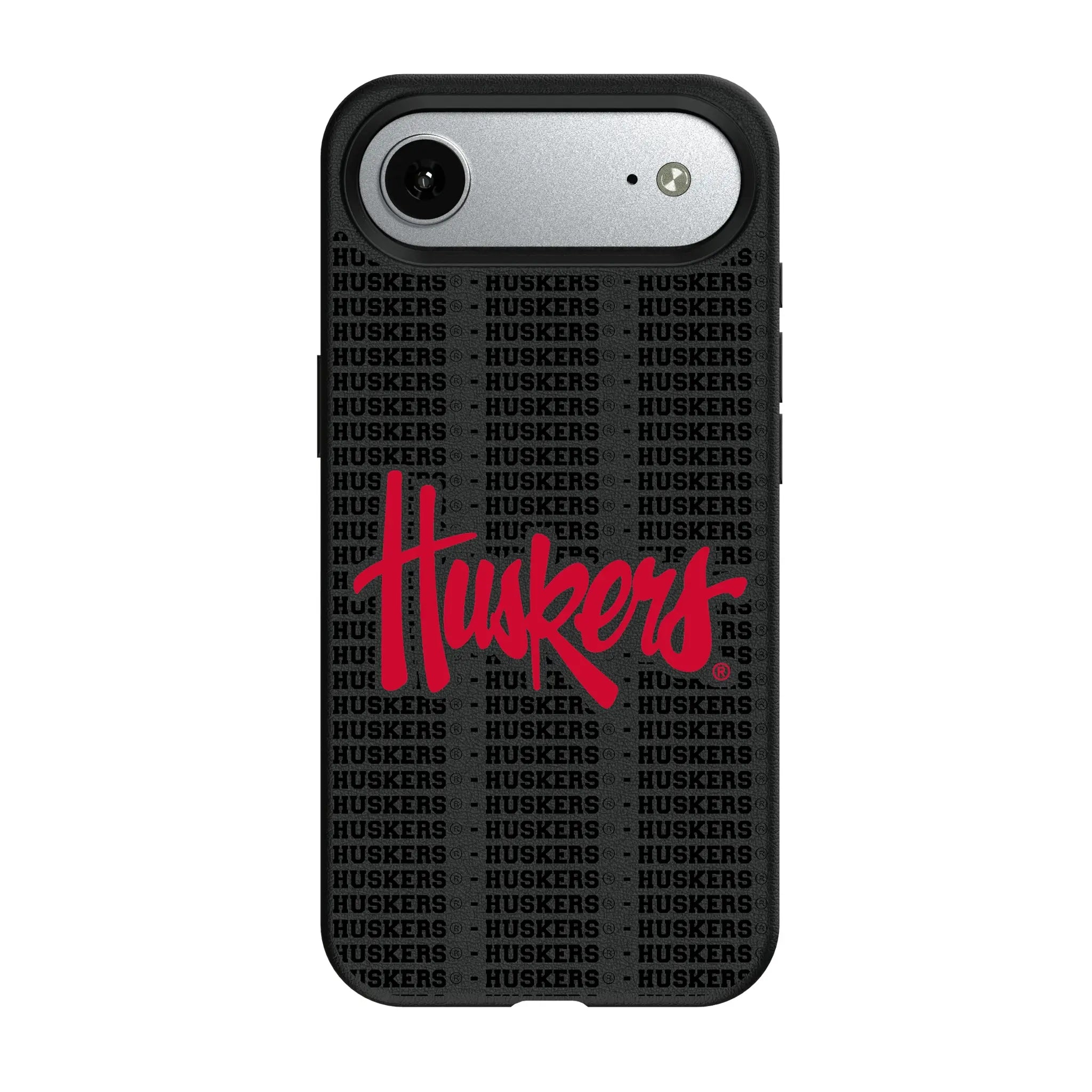 University of Nebraska Huskers Text Backdrop MagSafe Compatible Phone Case for Apple iPhone