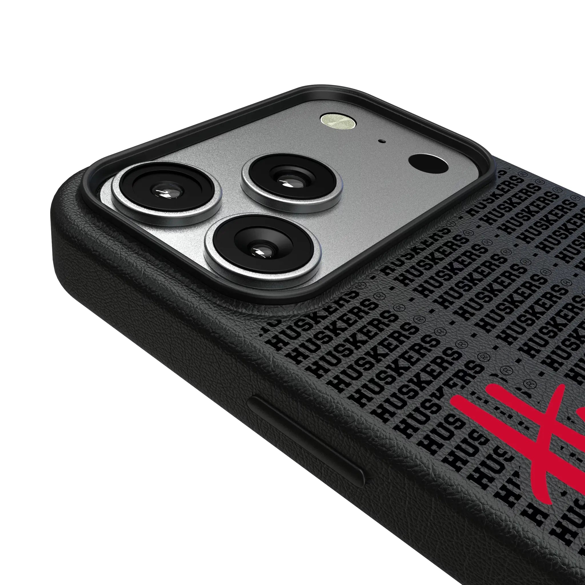 University of Nebraska Huskers Text Backdrop MagSafe Compatible Phone Case for Apple iPhone