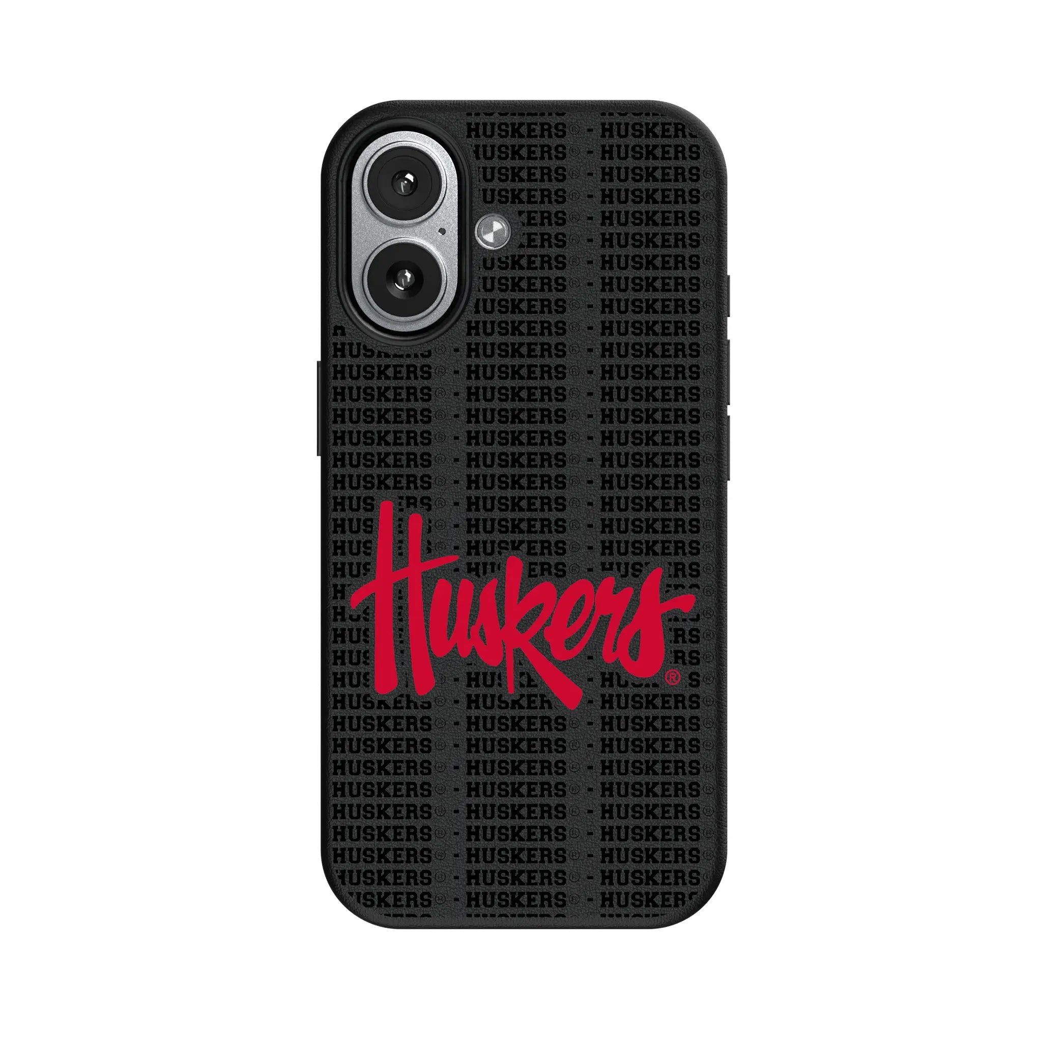 University of Nebraska Huskers Text Backdrop MagSafe Compatible Phone Case for Apple iPhone