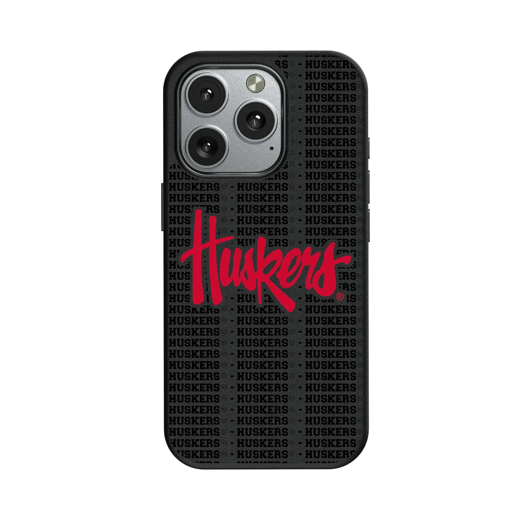 University of Nebraska Huskers Text Backdrop MagSafe Compatible Phone Case for Apple iPhone