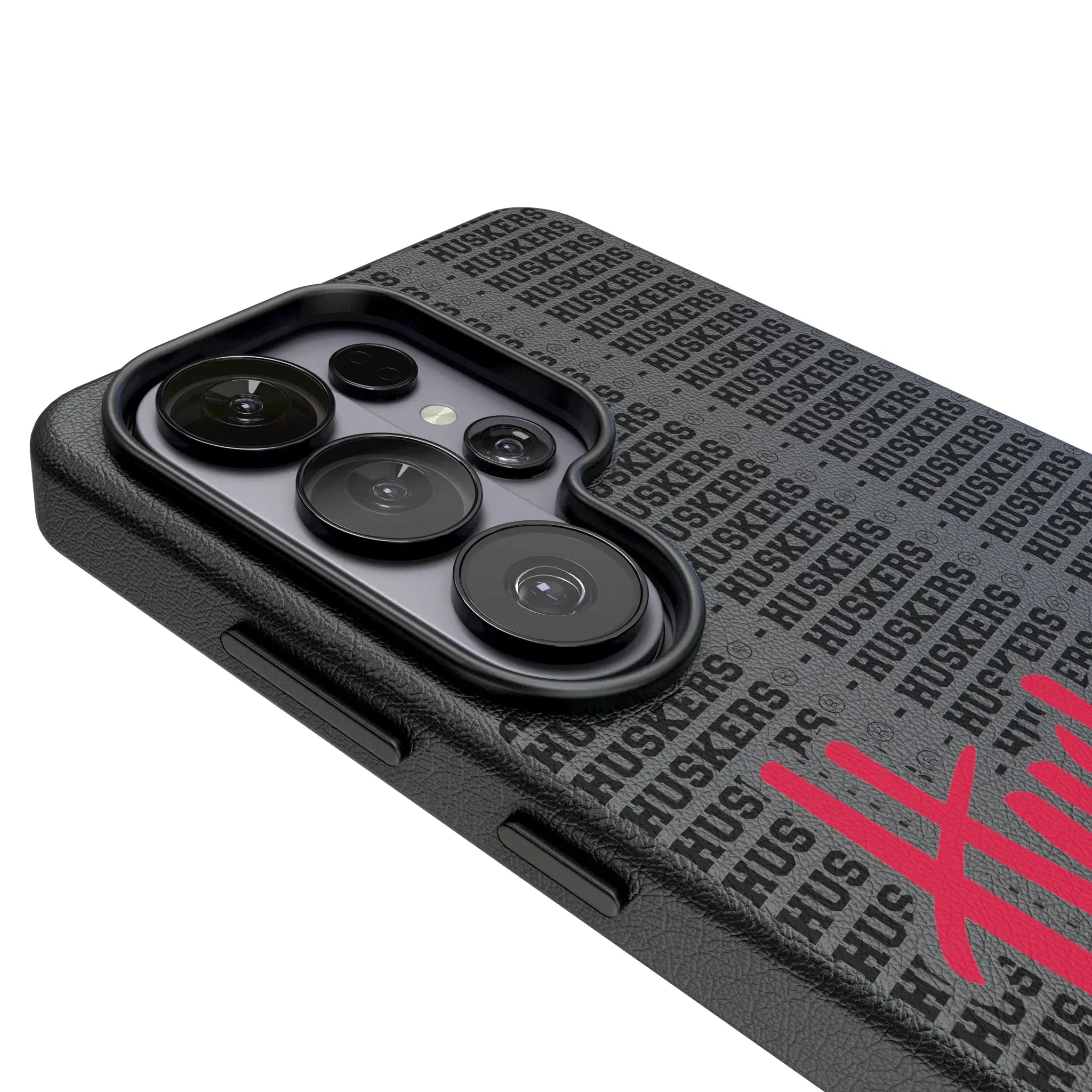 University of Nebraska Huskers Text Backdrop MagSafe Compatible Phone Case for Samsung Galaxy