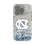 University of North Carolina Tar Heels Confetti Clear Phone Case for Apple iPhone