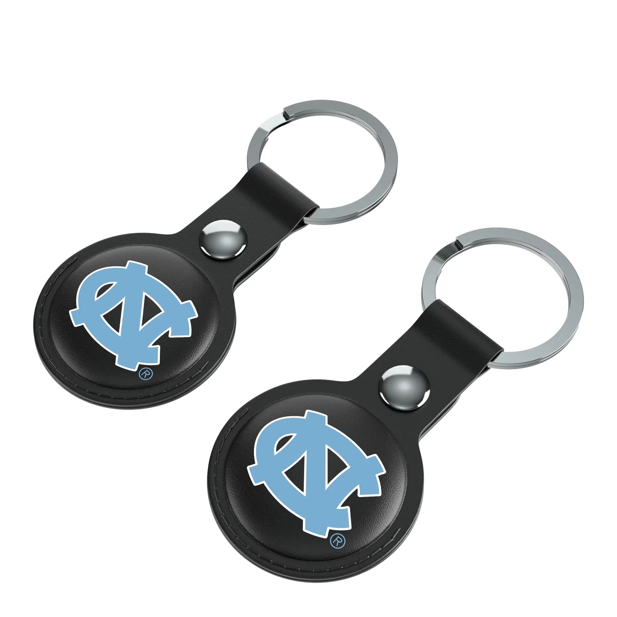 University of North Carolina Tar Heels Insignia Black Airtag Holder 2-Pack