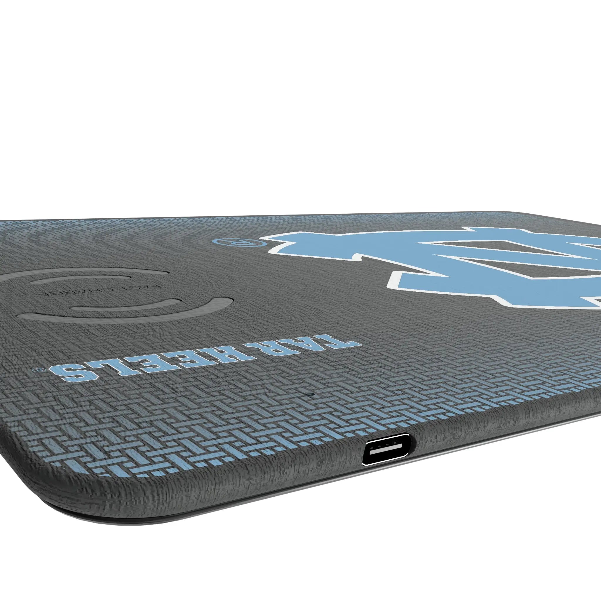 University of North Carolina Tar Heels Linen 15-Watt Wireless Charger and Mouse Pad