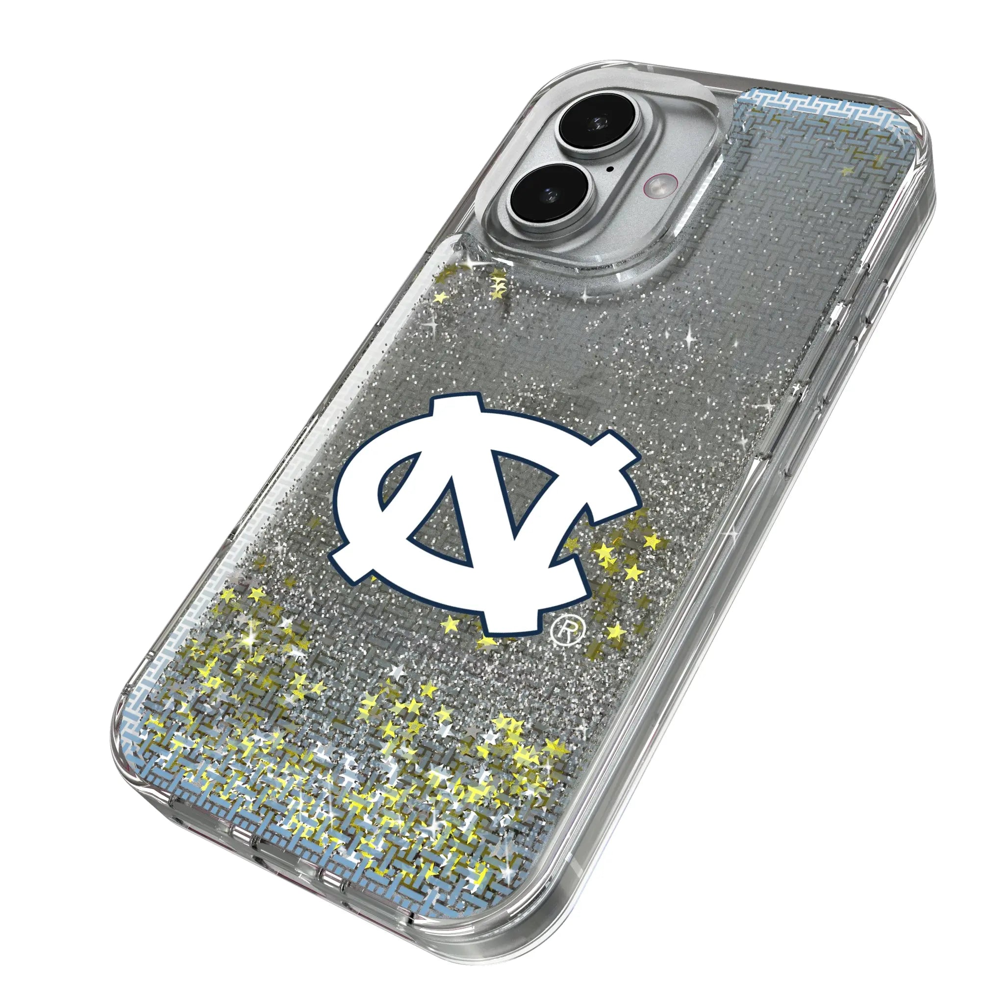 University of North Carolina Tar Heels Linen Glitter Phone Case