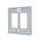 University of North Carolina Tar Heels Linen Hidden-Screw Light Switch Plate