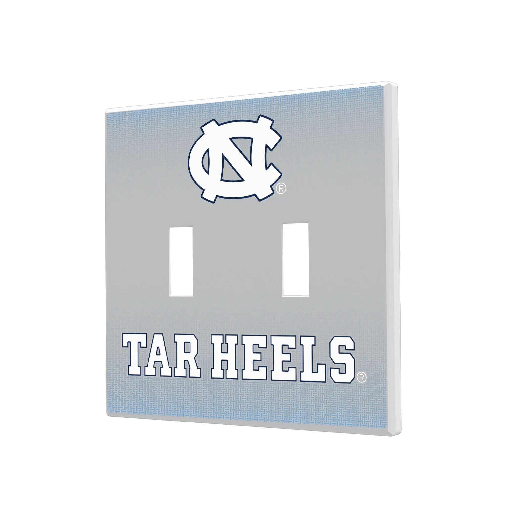 University of North Carolina Tar Heels Linen Hidden-Screw Light Switch Plate