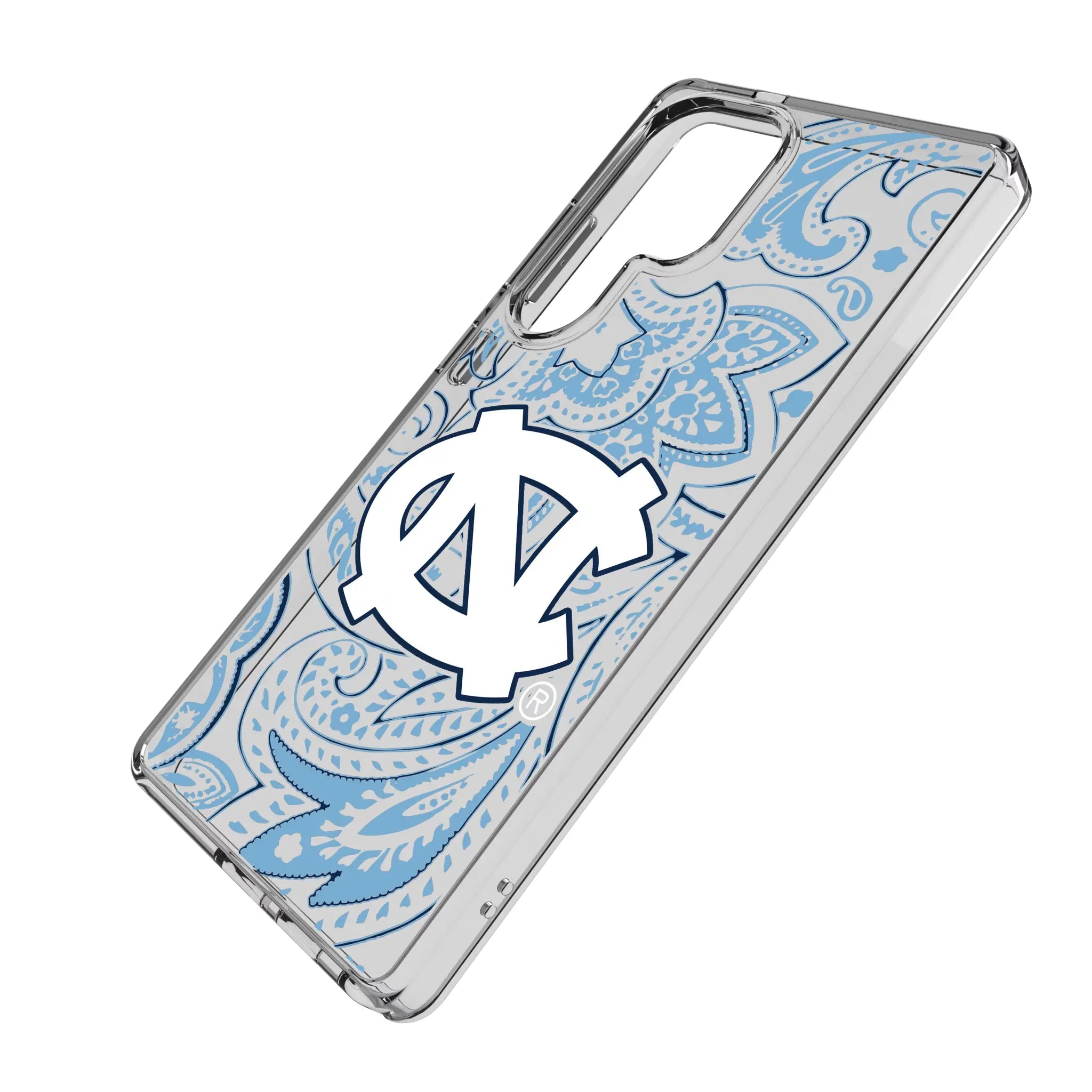 University of North Carolina Tar Heels Paisley Clear Phone Case for Samsung Galaxy