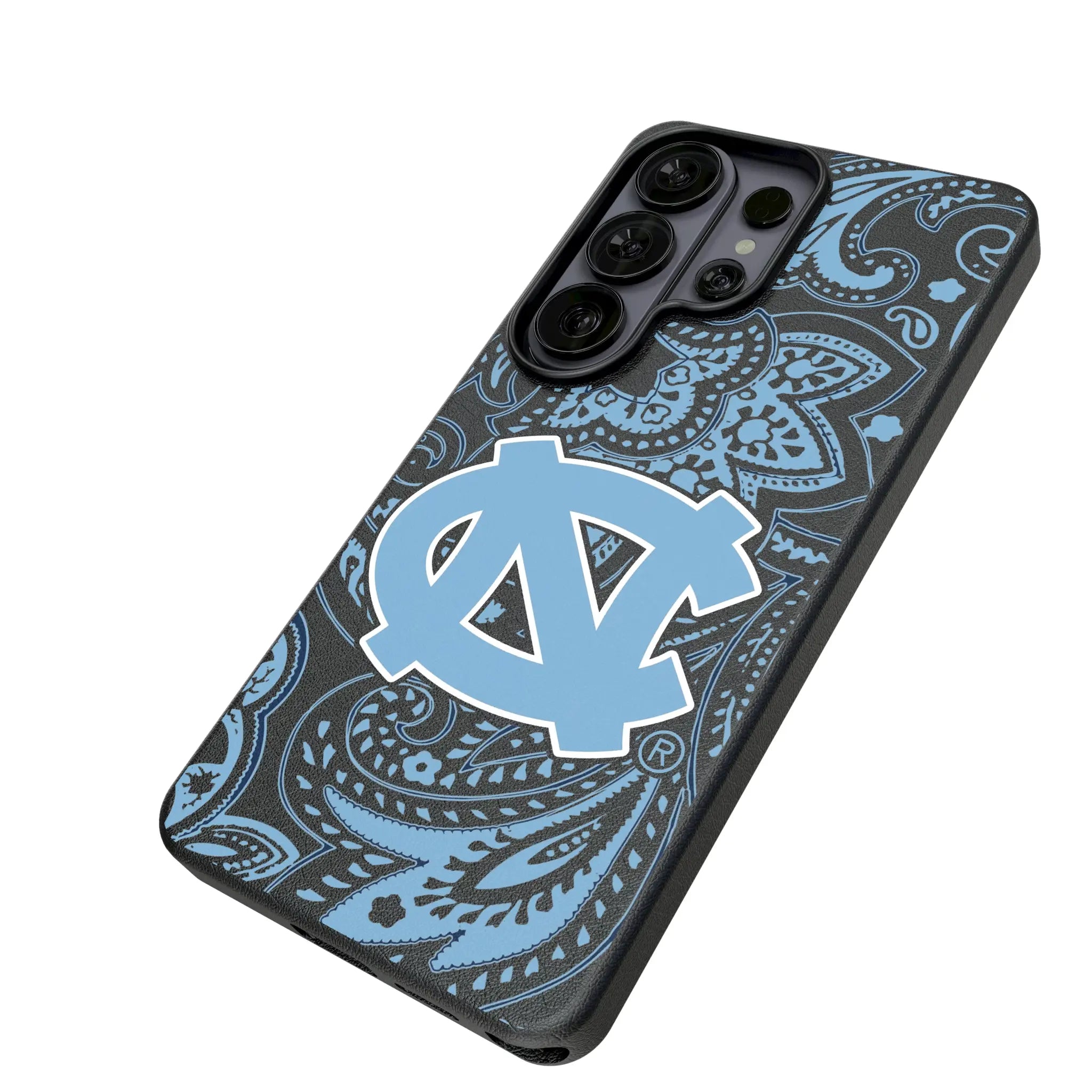 University of North Carolina Tar Heels Paisley MagSafe Compatible Phone Case for Samsung Galaxy