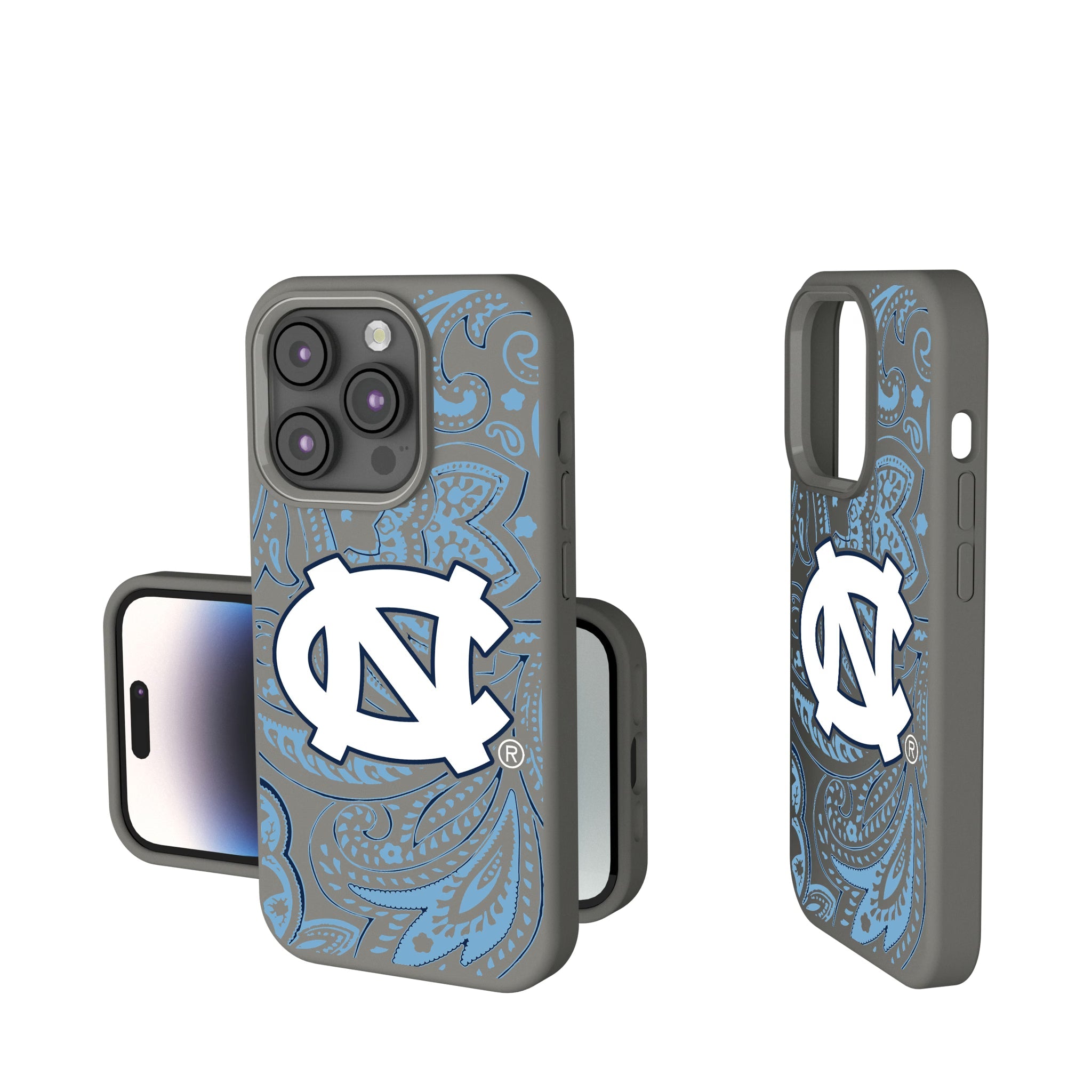 University of North Carolina Tar Heels Paisley Soft Touch Phone Case