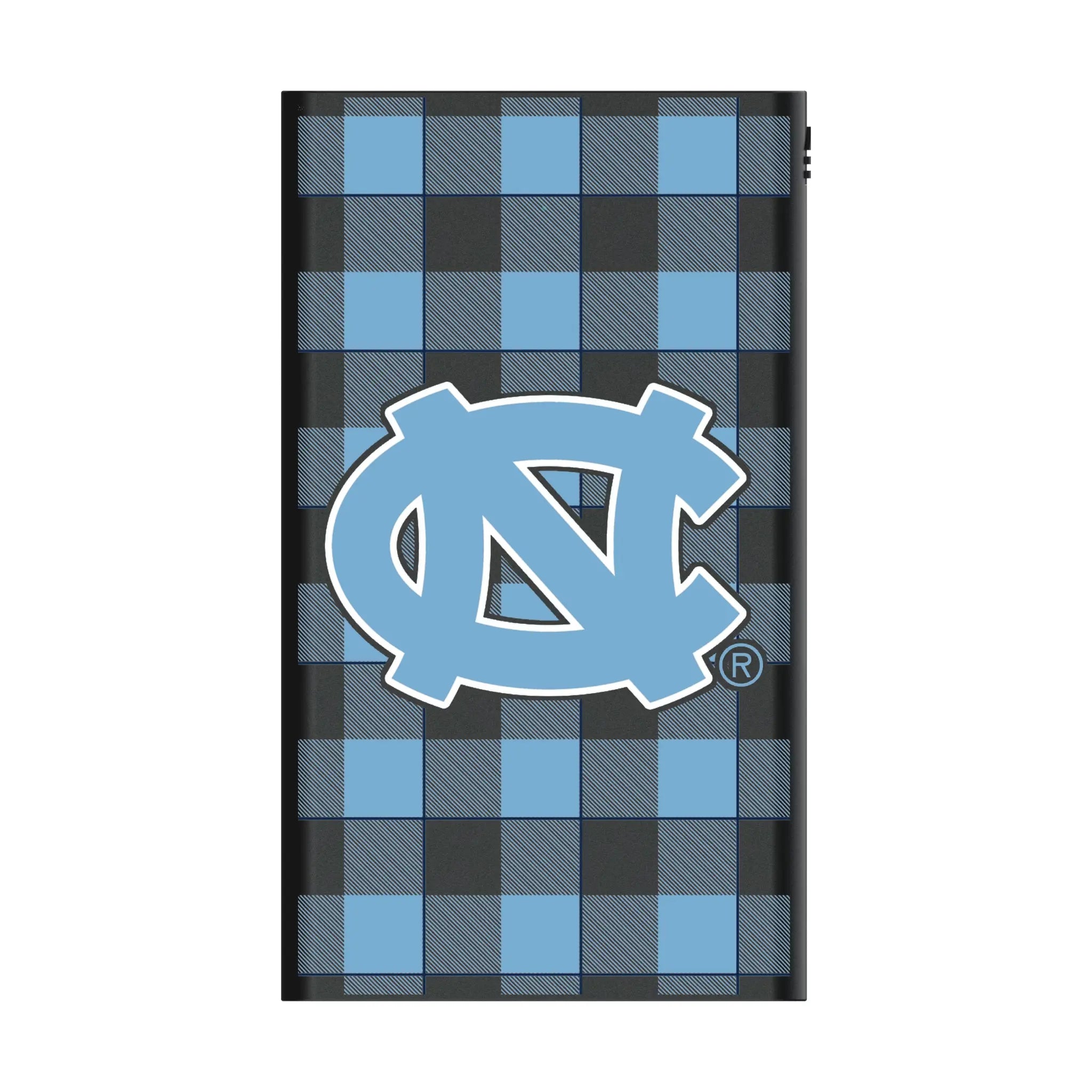 University of North Carolina Tar Heels Plaid 5000mAh Flat Powerbank