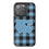 University of North Carolina Tar Heels Plaid Bling Phone Case
