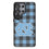 University of North Carolina Tar Heels Plaid MagSafe Compatible Phone Case for Samsung Galaxy