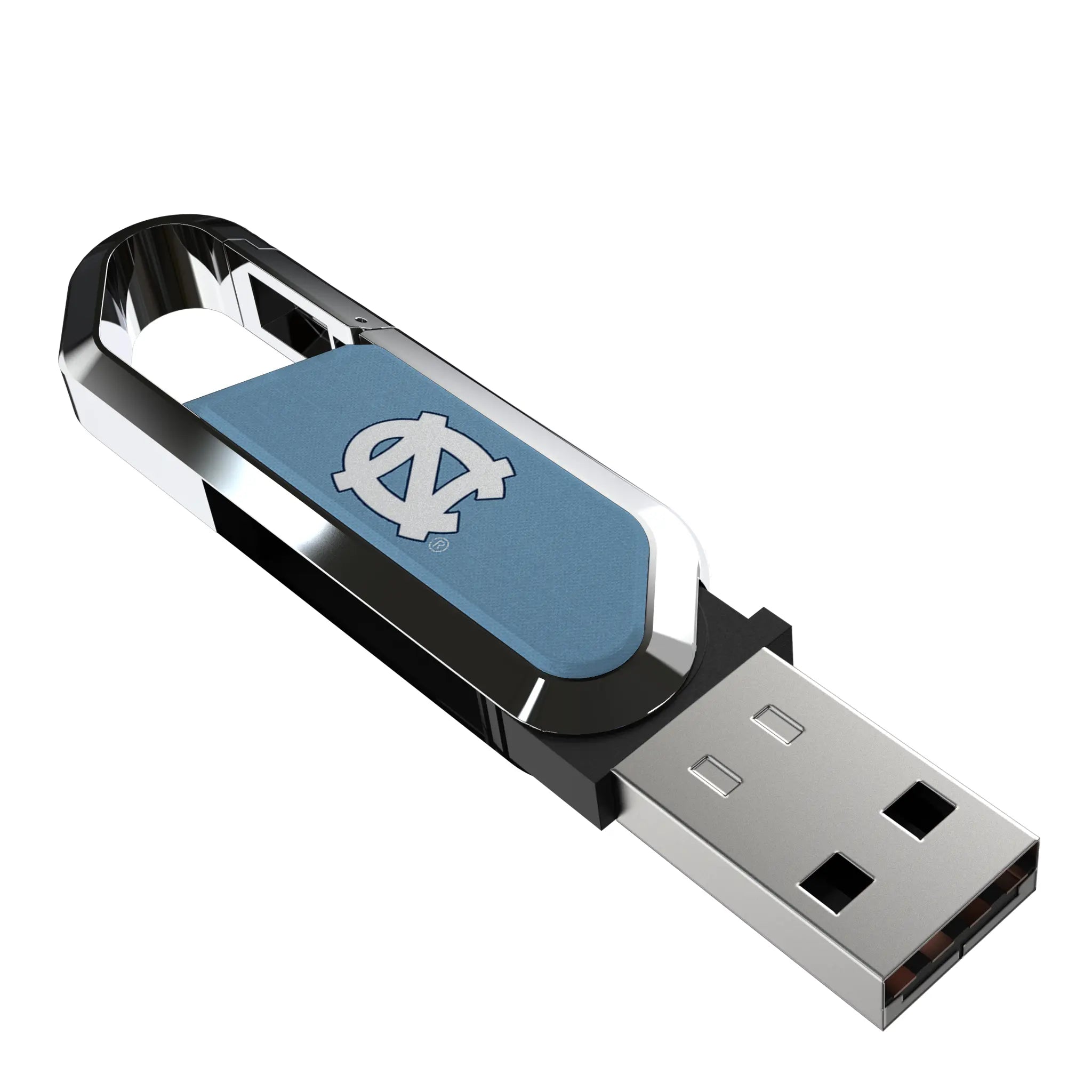 University of North Carolina Tar Heels Solid USB 32GB Clip Style Flash Drive